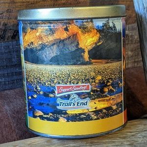 1990 Vintage Support Scouting Trails Metal Tin
